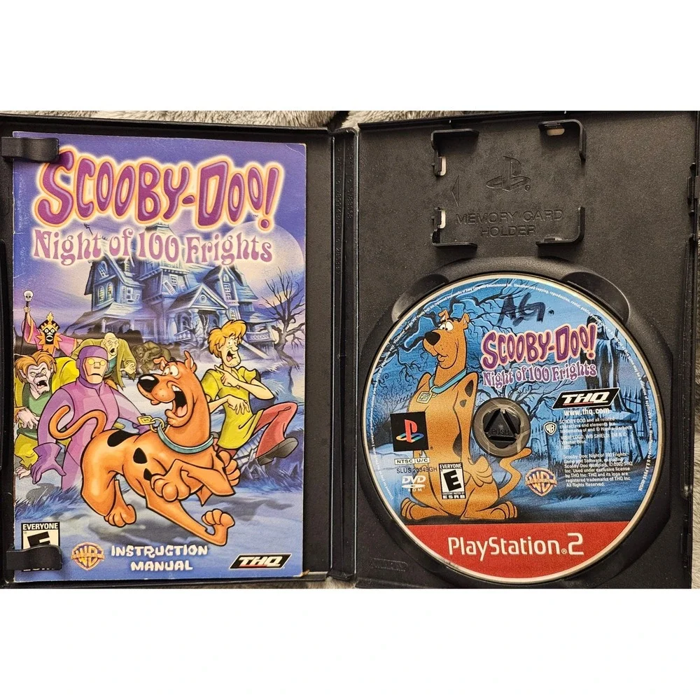 Scooby-Doo Night of 100 Frights PS2 PlayStation 2 Greatest Hits THQ CIB Manual